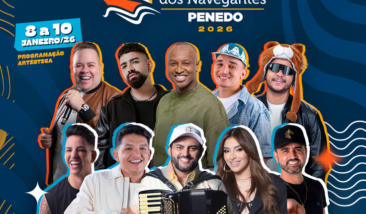 Prefeitura de Penedo divulga atrações do Bom Jesus dos Navegantes 2026