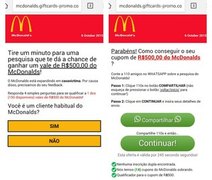 Golpe no WhatsApp usa falsa mensagem do McDonald’s para roubar informações
