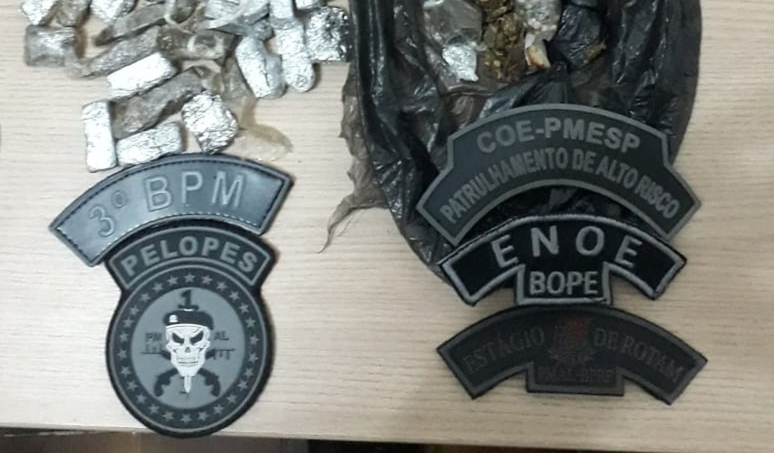 Homem tenta fugir da polícia e acaba detido com drogas em Arapiraca