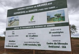 Nova central de resíduos do Agreste está com obras aceleradas