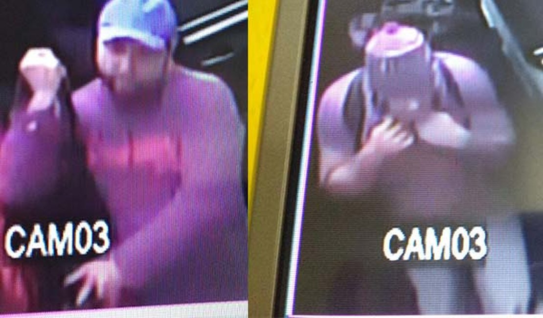 Polícia Civil divulga imagens de assaltantes de banco em Murici