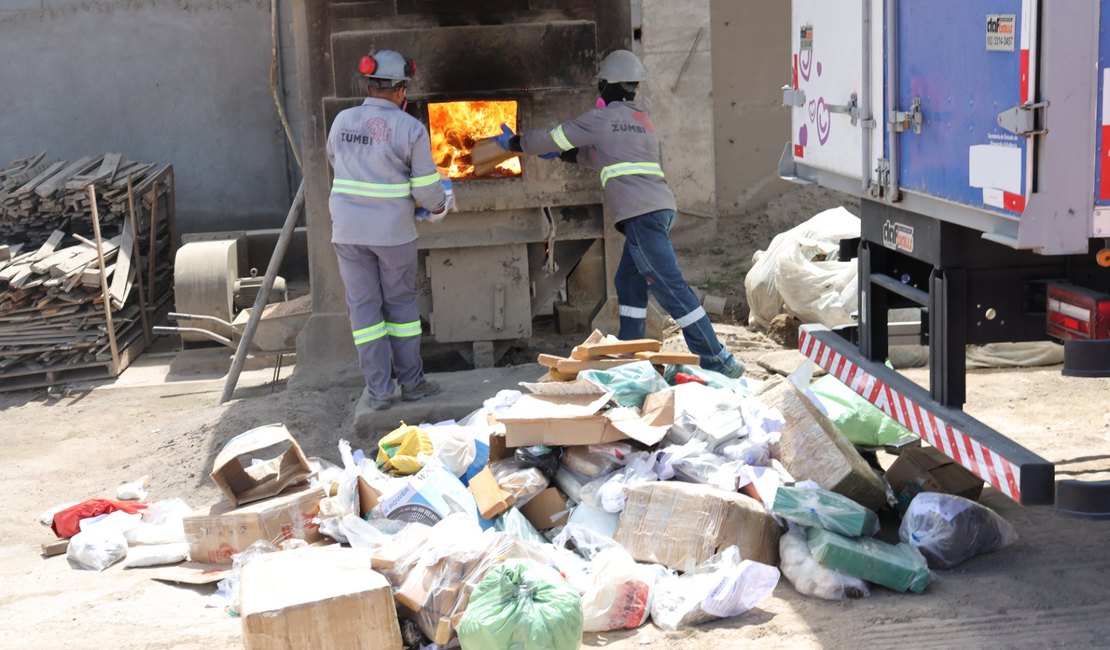 Ministério Público de Alagoas fiscaliza incineração de 700 quilos de drogas apreendidas em Maceió e Região Metropolitana