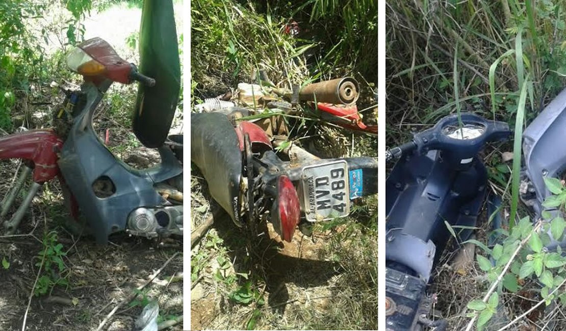 Polícia encontra 4 motos desmanchadas no bairro Primavera em Arapiraca