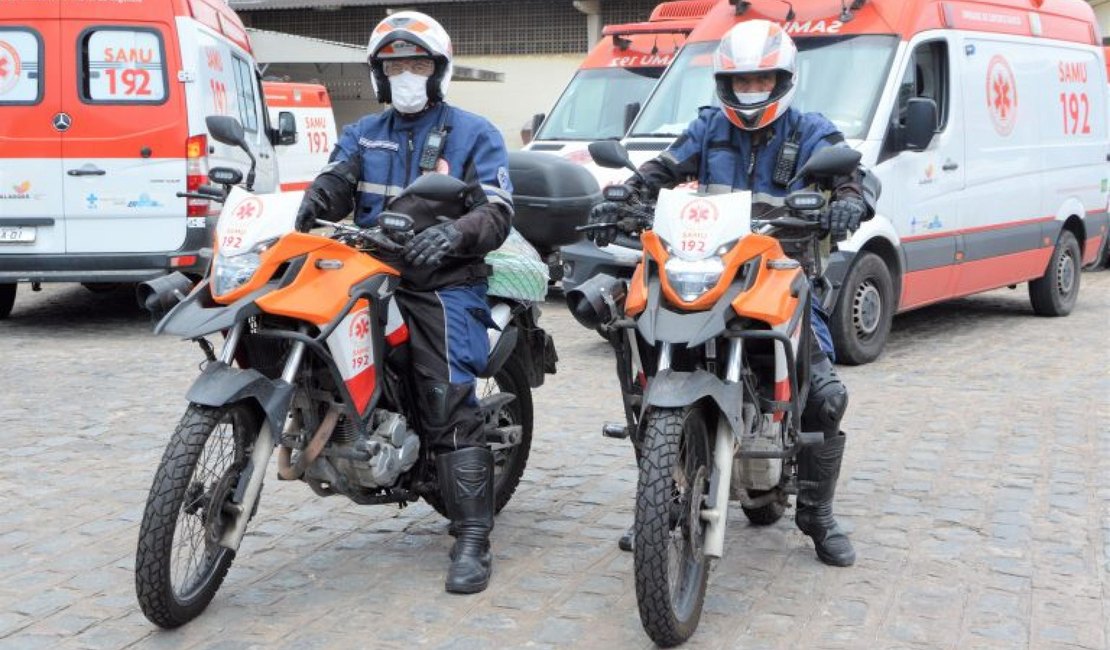 Samu registra mais de 6,5 mil acidentes com motos em Alagoas