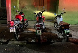 PM recupera quatro motocicletas com queixa de roubo e prende foragido da justiça durante ações pelo estado