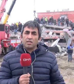 Vídeo. Equipe de TV registra terremoto durante transmissão ao vivo