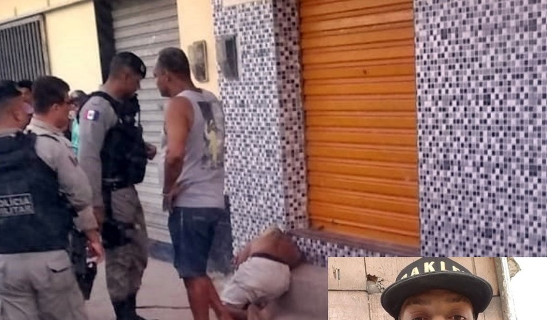 Jovem é assassinado em calçada de loja, no Centro de São Miguel dos Campos