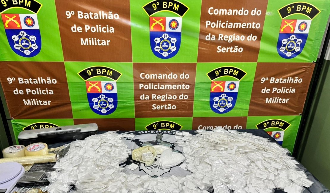 PM descobre drogas enterradas no Sertão e apreende arma de fogo em Porto Real do Colégio