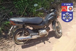 Polícia recupera moto roubada no Agreste alagoano