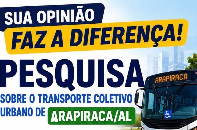 Pesquisa vai avaliar qualidade, acessibilidade e gratuidade do transporte coletivo de Arapiraca
