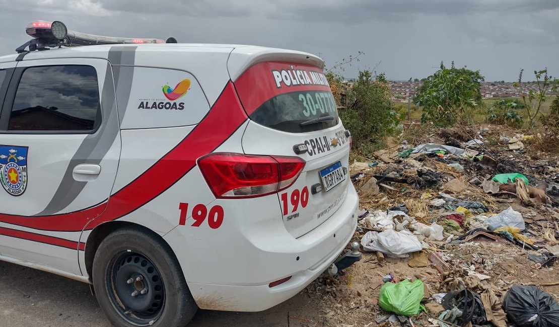 Recém-nascido é encontrado morto dentro de sacola no Vale da Perucaba, em Arapiraca