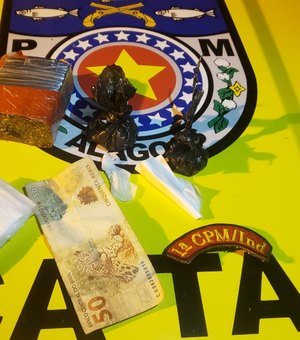 Dupla é presa após polícia encontrar drogas em residência, em São Miguel