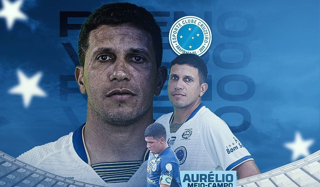 Cruzeiro de Arapiraca anuncia renovação de contrato com o meia Aurélio