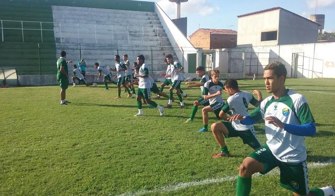 Elenco do Coruripe se reapresenta após empate com o Santa Rita no Gersão