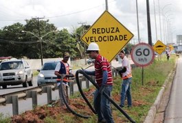 Obra de iluminação da AL-220 entra na reta final em Arapiraca