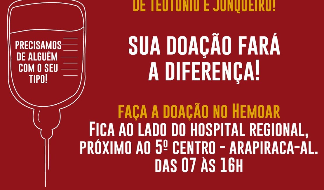 Unidade de Emergência convoca doadores de sangue para atender vítimas de acidente