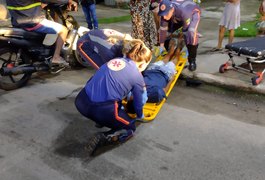 Condutor perde controle de cinquentinha e atinge picape em Arapiraca