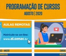 Senac oferta programação de cursos por meio de aulas remotas e na modalidade EAD