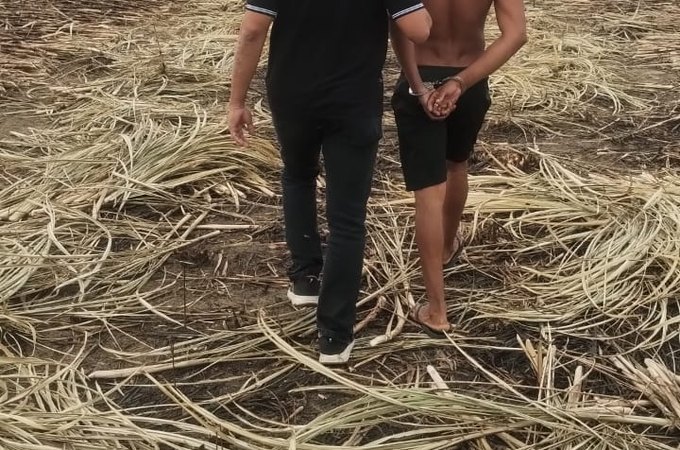 Homem que estuprou adolescente de 13 anos na Barra de Santo Antônio é preso em canavial