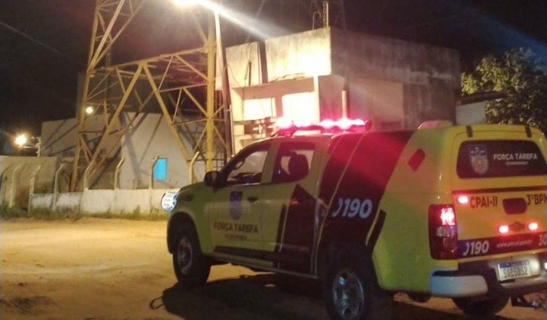 Com o apoio do 3° BPM, mulher é resgatada de torre de telefonia em Traipu