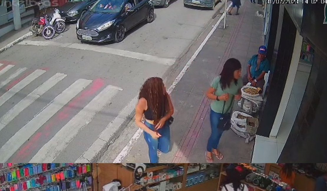 Mulheres são flagradas furtando loja no centro de Arapiraca