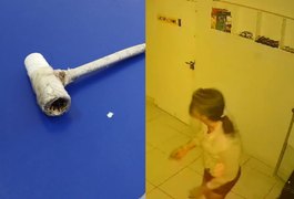 VÍDEO: Travesti é flagrada invadindo loja e fugindo com TV no bairro Brasília