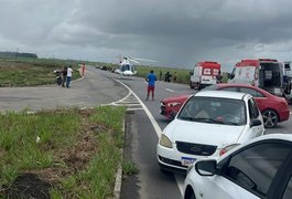 Vídeo. Capotamento deixa um morto e três feridos na AL-220, em São Miguel dos Campos