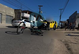 Idoso morre em acidente entre moto e bicicleta em Arapiraca