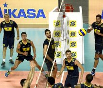 Sulamericano de vôlei: seleção brasileira faz primeiro treino em Maceió