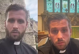 'Você me faz querer pecar': Padre faz sucesso por beleza e recebe cantadas após vídeo apresentando igreja