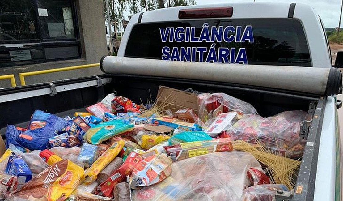 Vigilância sanitária apreende 1.200 kg de alimentos estragados