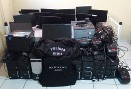 Computadores roubados em escola são recuperados, em Craíbas