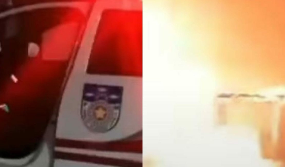 Policiais militares se arriscam em meio a incêndio em casa para salvar morador na Zona da Mata
