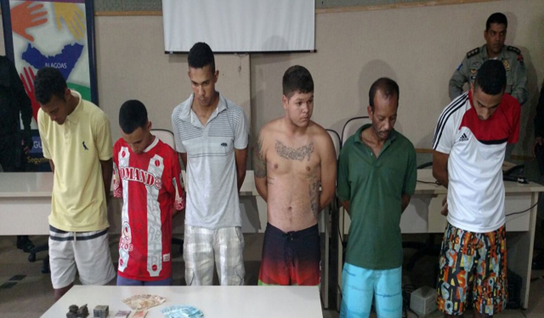 Operação contra o tráfico e receptação prende 8 suspeitos, em AL