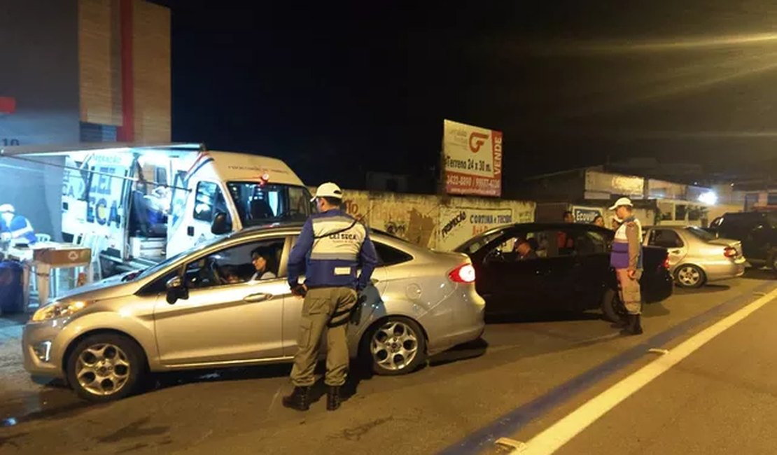 Em dois dias, Lei Seca autua 26 motoristas alcoolizados em Maceió