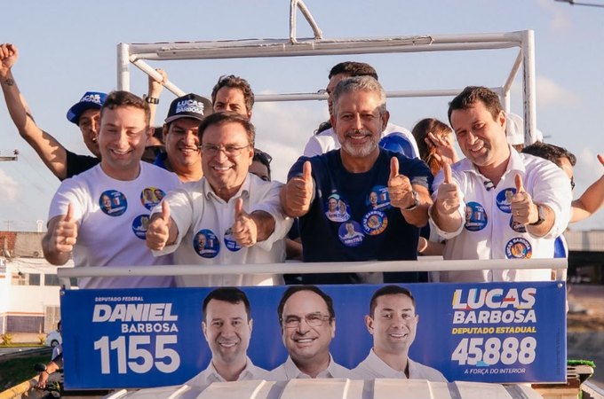 Campanha de Arthur Lira ganha força em Arapiraca com Daniel, Lucas e Luciano no palanque