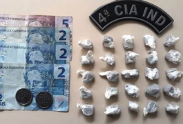 Dupla suspeita de tráfico de drogas é presa por militares da 4ª CIA, em Viçosa