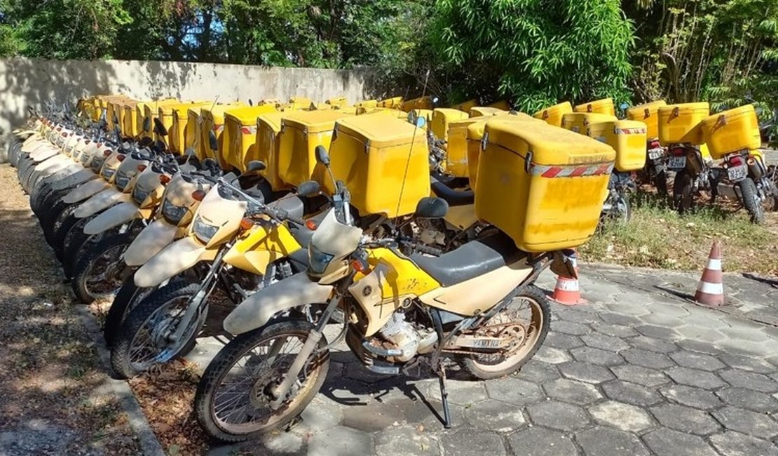 Correios em Alagoas realizam leilão virtual de 81 motocicletas