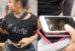 Mulher debocha da polícia após ser presa com 13 celulares em bloco de carnaval em SP