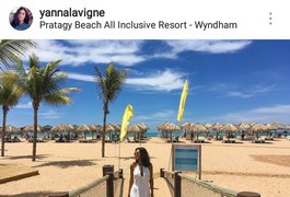Atriz Yanna Lavigne posta foto aproveitando folga em resort alagoano