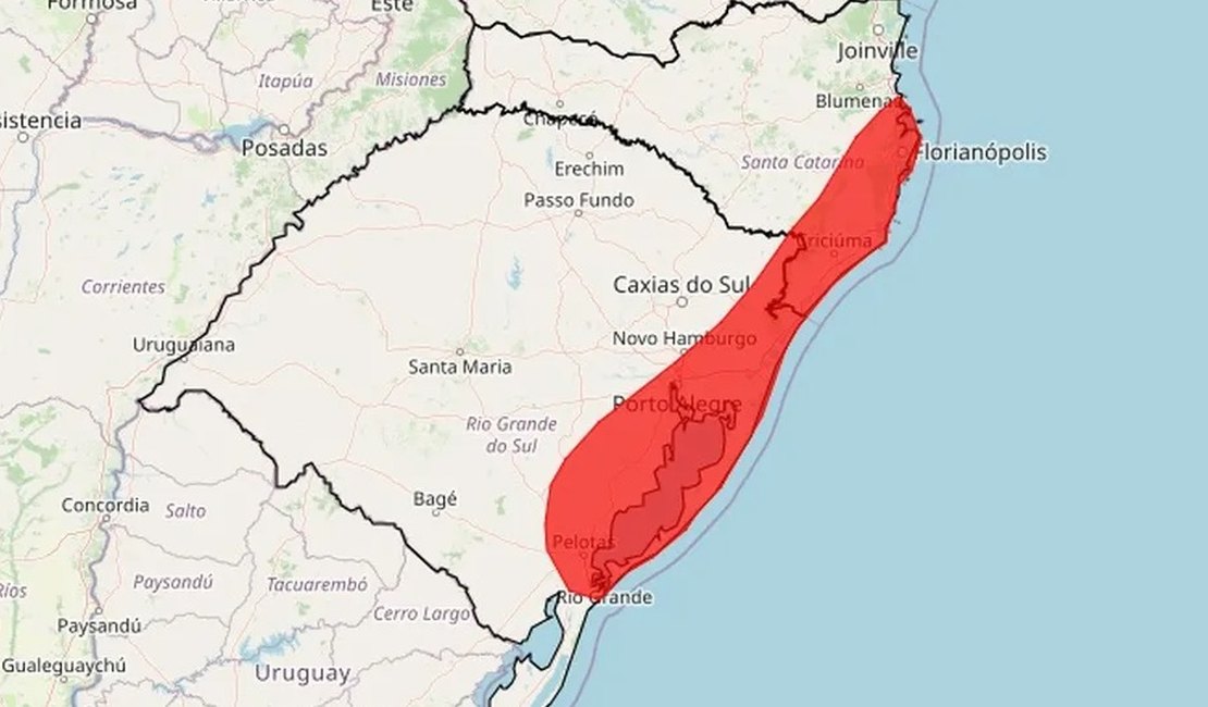 Inmet eleva nível de atenção do ciclone extratropical para 'grande perigo'