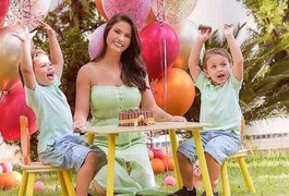 Com os filhos, Andressa Suita celebra seu aniversário de 33 anos