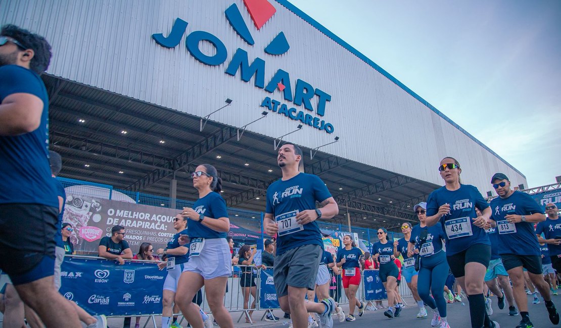 Jomart Run mobiliza mais de 800 atletas profissionais e amadores em Arapiraca