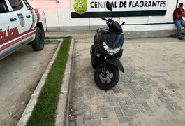 Indivíduo preso pela Força Tática do 12 Bpm após furtar motocicleta na Cidade Universitária