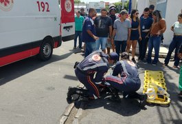 Funcionário de loja de autopeças fica ferido em acidente a caminho do trabalho em Arapiraca
