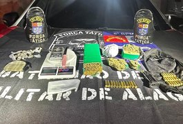 PM contabiliza mais de 52 quilos de drogas e 24 armas de fogo apreendidos em uma semana