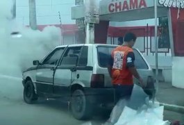 Vídeo. Pane elétrica causa incêndio em veículo na AL 220