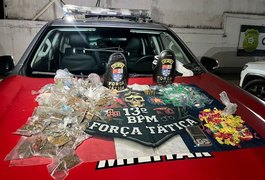 Força Tática Do 13º Batalhão Apreende Grande Quantidade De Drogas E Munições Na Grota Do Rafael