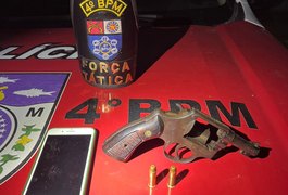 Polícia Militar apreende arma de fogo após denúncia no bairro do Vergel, em Maceió