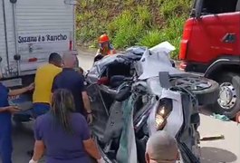 Motorista de caminhão-baú que fugiu após acidente com dois mortos na BR-101 é identificado pela Polícia Civil
